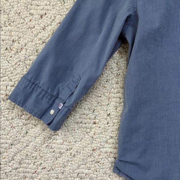 American Eagle Outfitters Button Down Three Quarter Length Sleeve Shirt - Picture 8 of 9